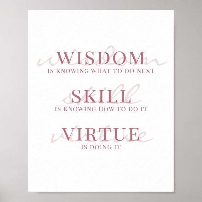 Affiche Typographie de script élégant Citation motivationn (Devant)