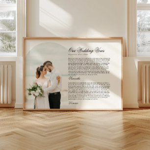 Affiche Typographie de script moderne pour voeux de mariag