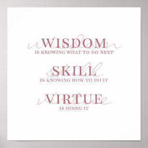 Affiche Typographie de script moderne Quote de motivation 