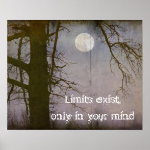 Affiche Typographie d'un devis de Pleine lune