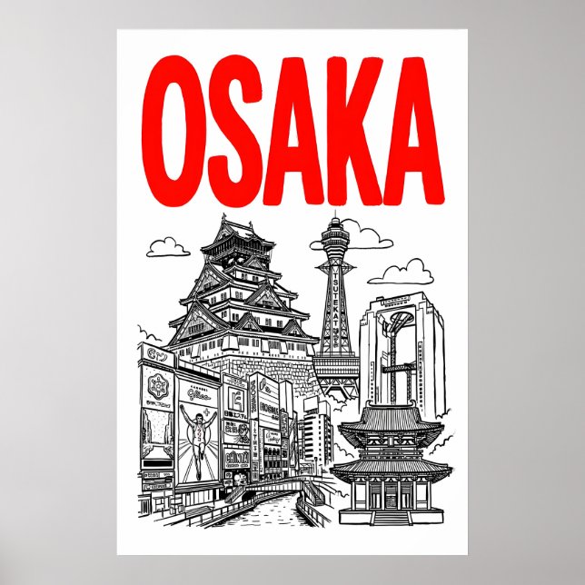 Affiche Typographie gras et ligne de point de repère de la (Devant)