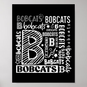 Affiche Typographie Lynx Pour Hommes Femmes Lynx Animal Am