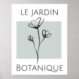 Affiche Typographie minimaliste verte