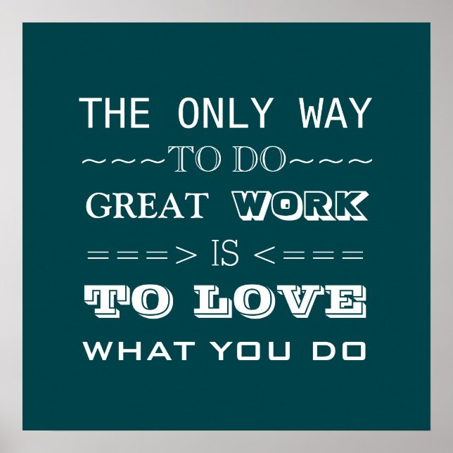 Affiche Typographie moderne Citation inspirée (Devant)