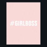 Affiche Typographie moderne de patron de fille rose rousse<br><div class="desc">Typographie moderne de patron de fille rose rousse</div>