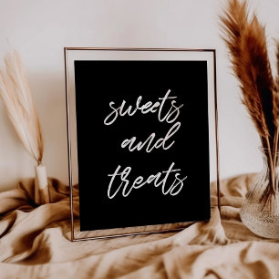 Affiche Typographie moderne Doux et traite signe mariage