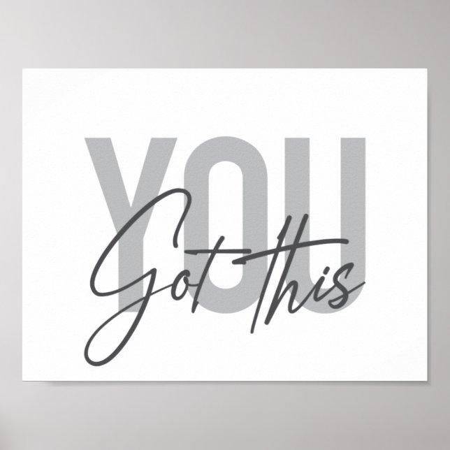 Affiche Typographie moderne, simple, cool Vous Avez Ça (Devant)