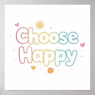 Affiche Typographie motivante mignonne avec des étincelles