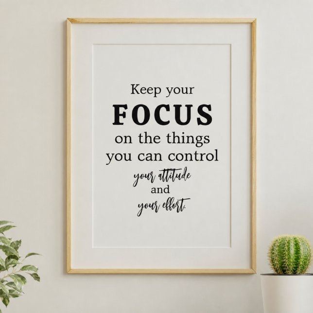 Affiche Typographie Motivationnelle Minimaliste (Créateur téléchargé)