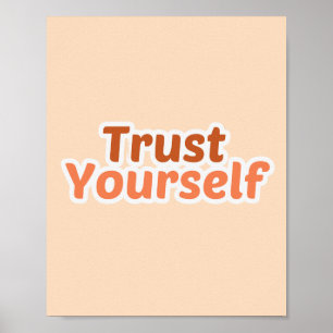Affiche Typographie Motivationnelle Minimaliste "Fais Conf