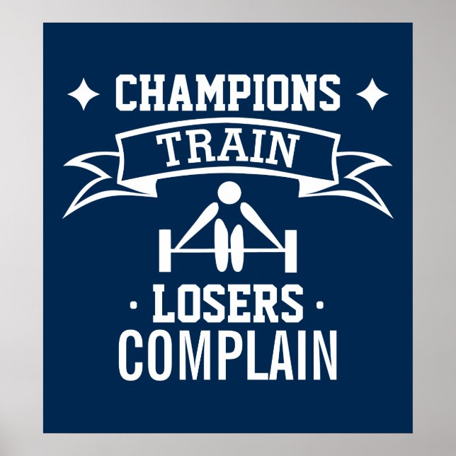 Affiche Typographie motivationnelle | Motivation du gymnas (Devant)