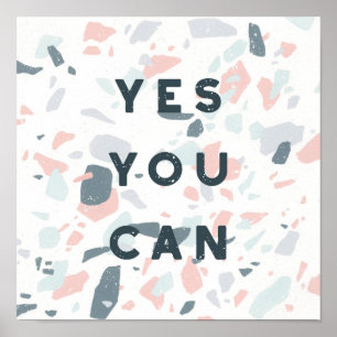 Affiche Typographie - Oui Vous Pouvez