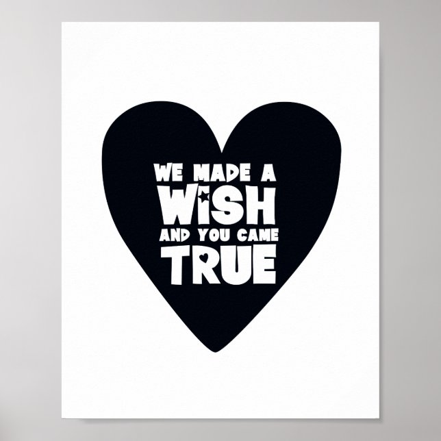 Affiche Typographie Scandi noir et blanc Inspiration (Devant)