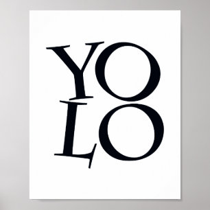 Affiche Typographie Scandi noir et blanc Inspiration