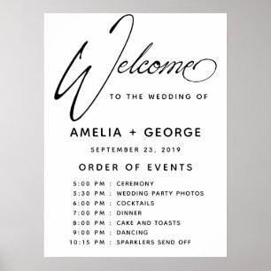 Affiche Typographie Script écriture naturelle