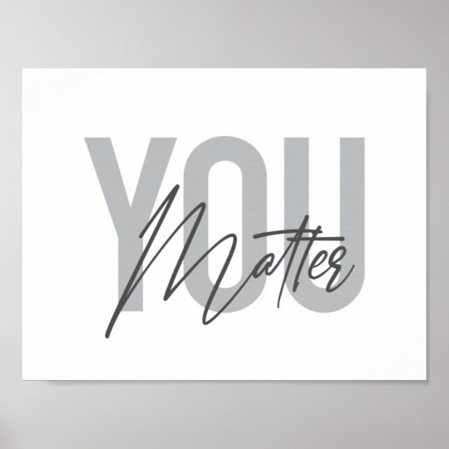 Affiche Typographie urbaine moderne, simple, cool Vous ave (Devant)