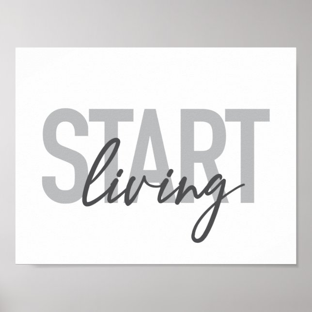 Affiche Typographie urbaine moderne, simple et cool Commen (Devant)