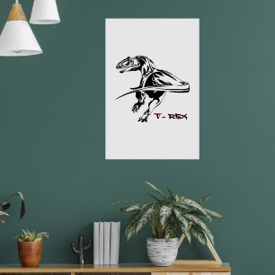 Affiche Tyrannosaurus rex Dinosaure