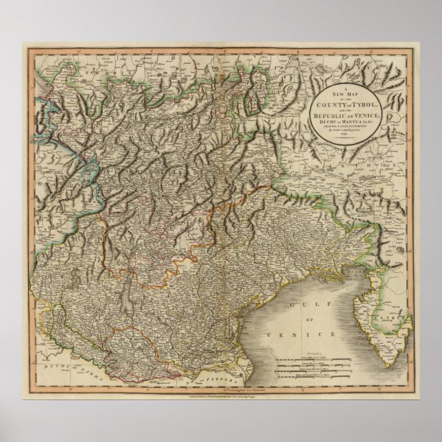 Affiche Tyrol, Venise, Mantoue (Devant)