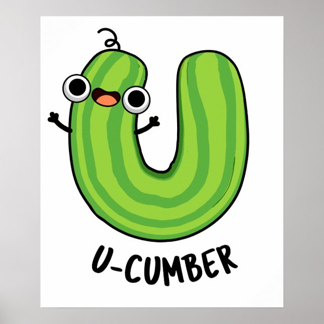 Affiche U-cumber Funny Concomber Pun (Devant)