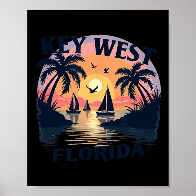 Affiche U.s. Island City - Florida Keys Archipel (Devant)