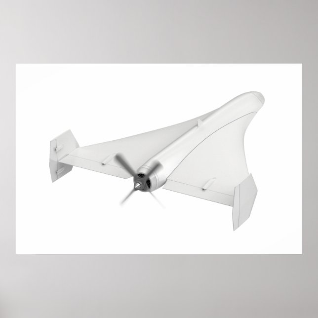 Affiche UAV militaire propulsé par hélice (Devant)