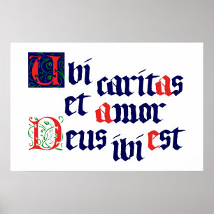 Affiche Ubi Caritas