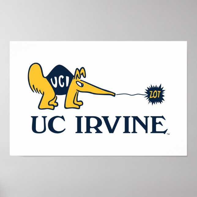 Affiche UC Irvine | UCI Anteaters Zot! (Devant)