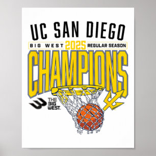 Affiche Uc San Diego Tretons 2025 Saison Régulière Basketb
