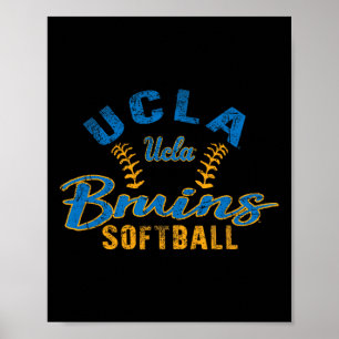 Affiche Ucla Bruins Softll Vintage Sous Licence Officielle