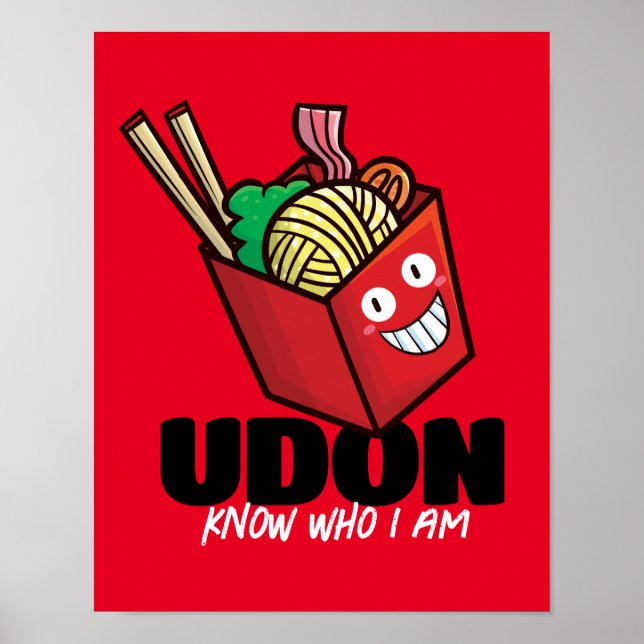 Affiche Udon personnalisable sait qui je suis (Devant)