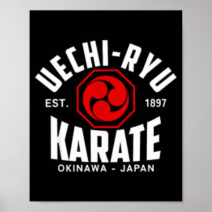Affiche Uechi-ryu Karaté Do Arts Martiaux Japon Okinawa