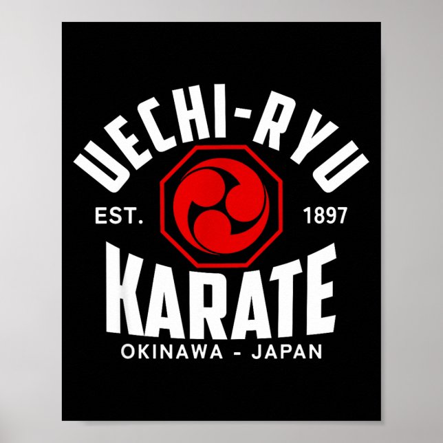 Affiche Uechi-ryu Karaté Do Arts Martiaux Japon Okinawa  (Devant)