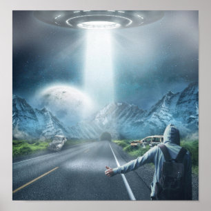 Affiche UFO Hitchhiker