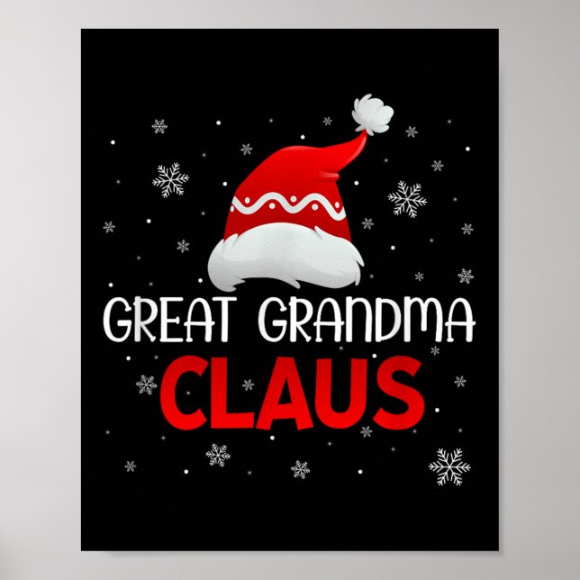 Affiche Ugly Sweater Christmas Matching Costume Great Gran (Devant)