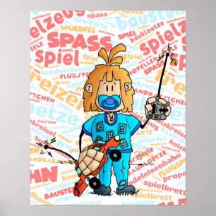 Affiche Ugo - jouets /