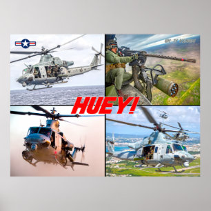 AFFICHE UH-1Y VENOM "HUEY"