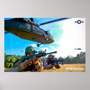 AFFICHE UH-60M BLACKHAWK