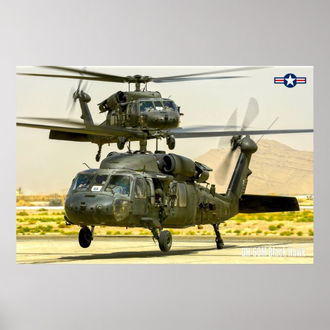 AFFICHE UH-60M NOIR HAWK (Devant)