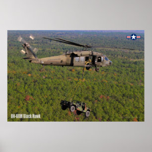 AFFICHE UH-60M NOIR HAWK