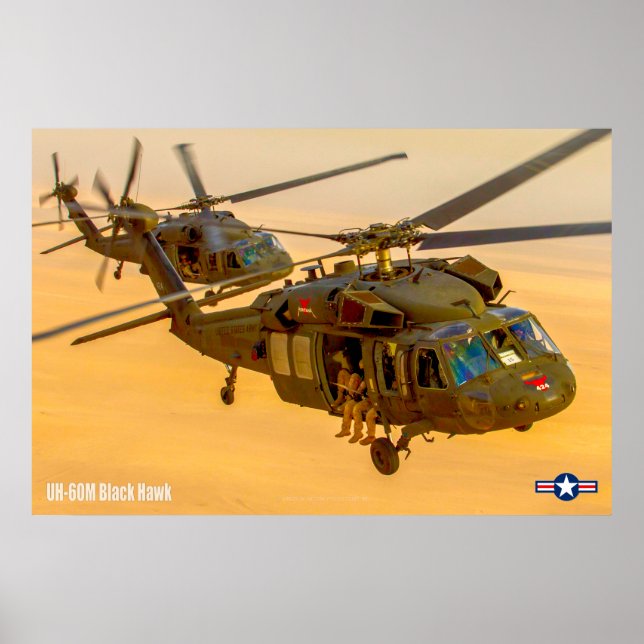 AFFICHE UH-60M NOIR HAWK (Devant)