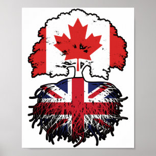 Affiche UK British Canadian Canada Tree Roots