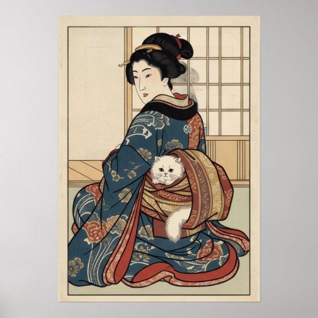 Affiche Ukiyo-e Inspired – Dramatic JAPAN  (Devant)