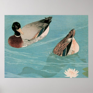 Affiche Ukiyoe [Goyo] Canards (S)