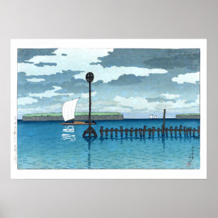 Affiche ukiyoe - hasui - C09 - Off Shinagawa -