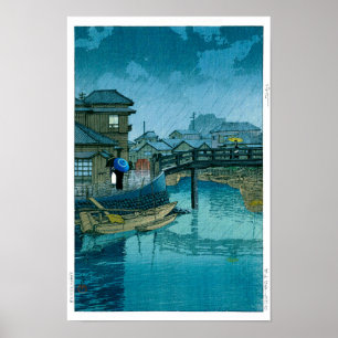 Affiche ukiyoe - hasui - n°39 Shinagawa -