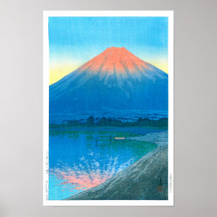Affiche ukiyoe - hasui - N°7 Aube sur le lac Yamana..