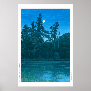 Affiche ukiyoe - hasui - No.6 Sanpoji Pond (Shakujii) -