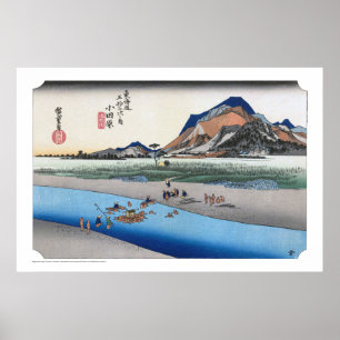 Affiche ukiyoe - Hiroshige - No.09-1 Odawara -