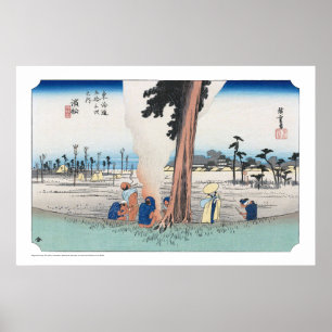 Affiche ukiyoe - Hiroshige - No.29 Hamamatsu -